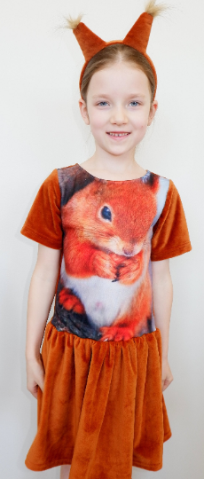 squirrel dress for kids